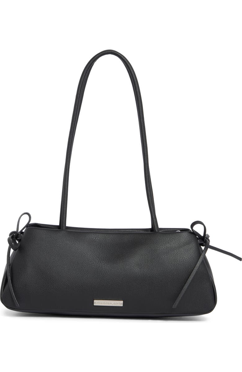 Madden Girl Faux Leather Shoulder Bag, Main, color, Black