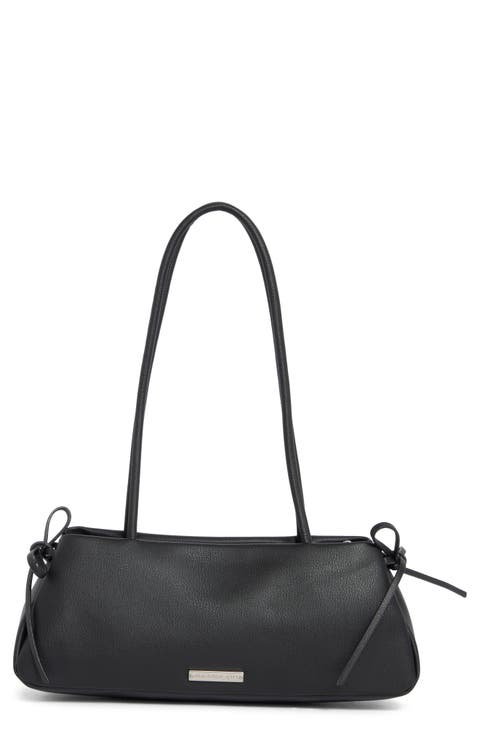 Faux Leather Shoulder Bag