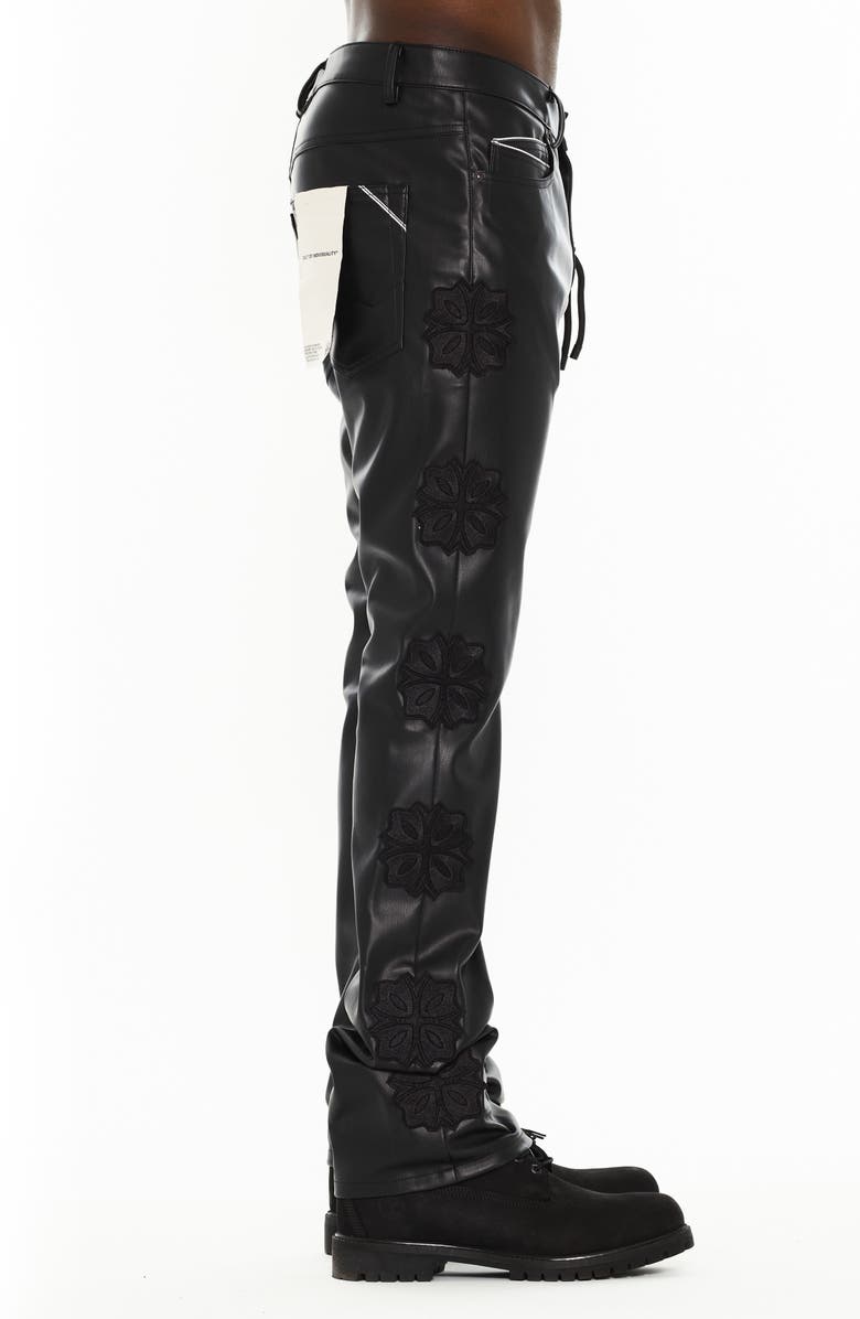 Cult of Individuality Lenny 603 Bootcut Jeans, Alternate, color, Black Faux Leather