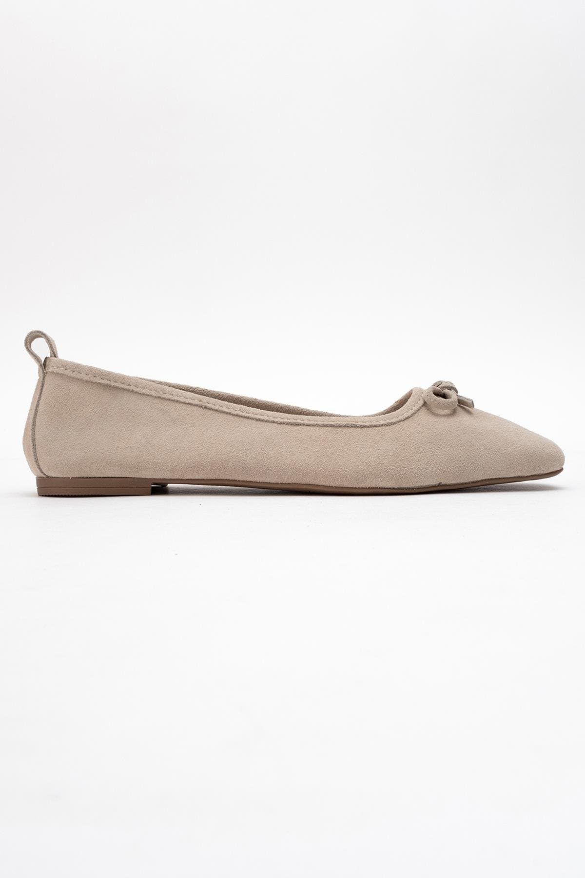 Sosa Leather Ballet Flat, Alternate, color, Beige Suede