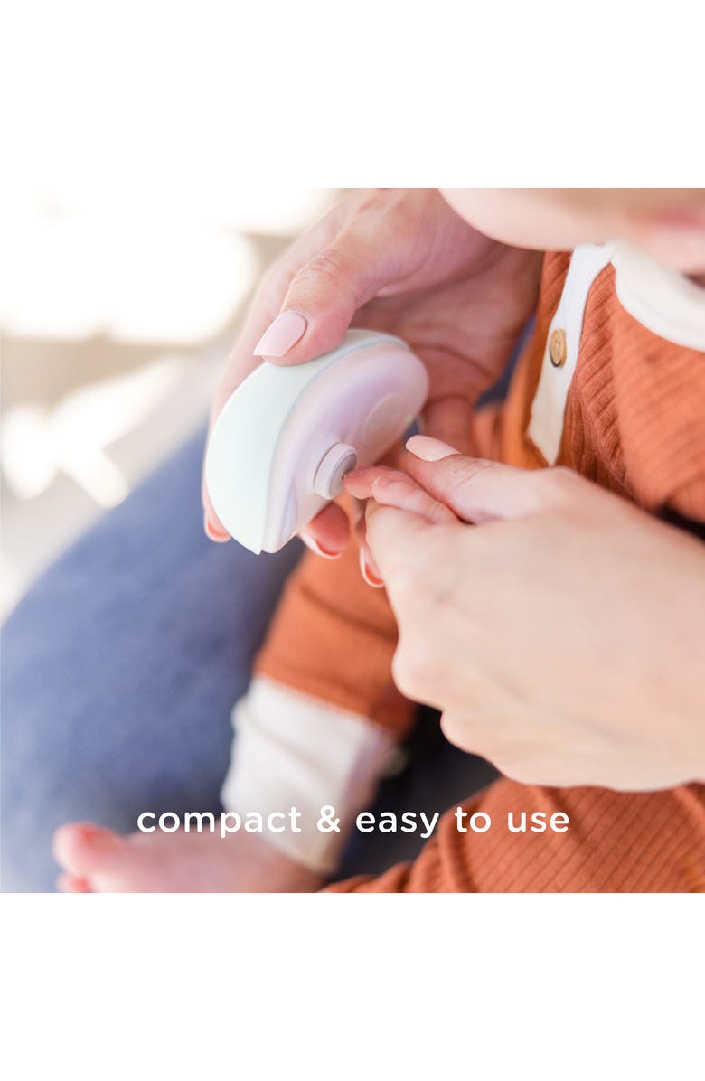 Olababy Rechargable Electric Baby Nail Trimmer, Alternate, color, White