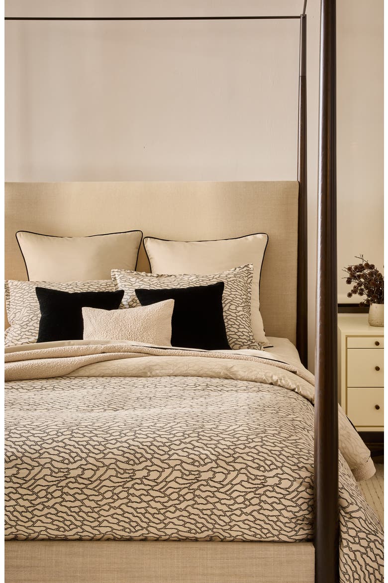 Kaleido Duvet Cover, Sheet & Shams Set, Alternate, color, GREY