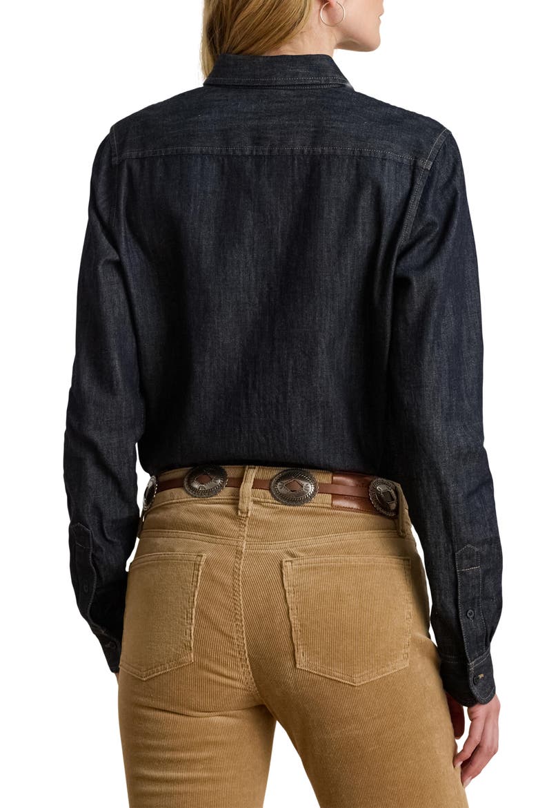 Jamelko Classic Fit Denim Button-Up Shirt, Alternate, color, RINSE WASH BLUE