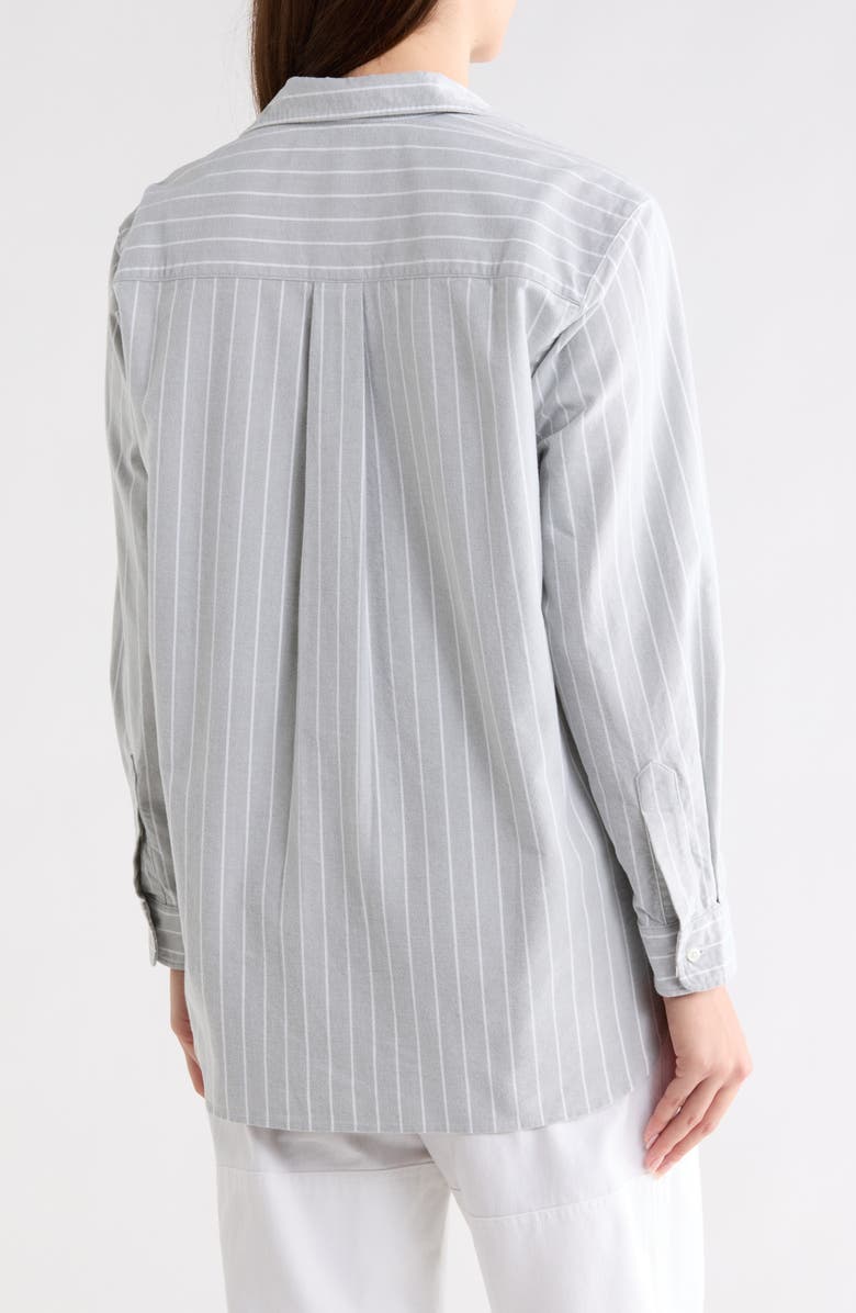 Frank & Eileen Stripe Cotton Button-Up Shirt, Alternate, color, Green Stripe Oxford