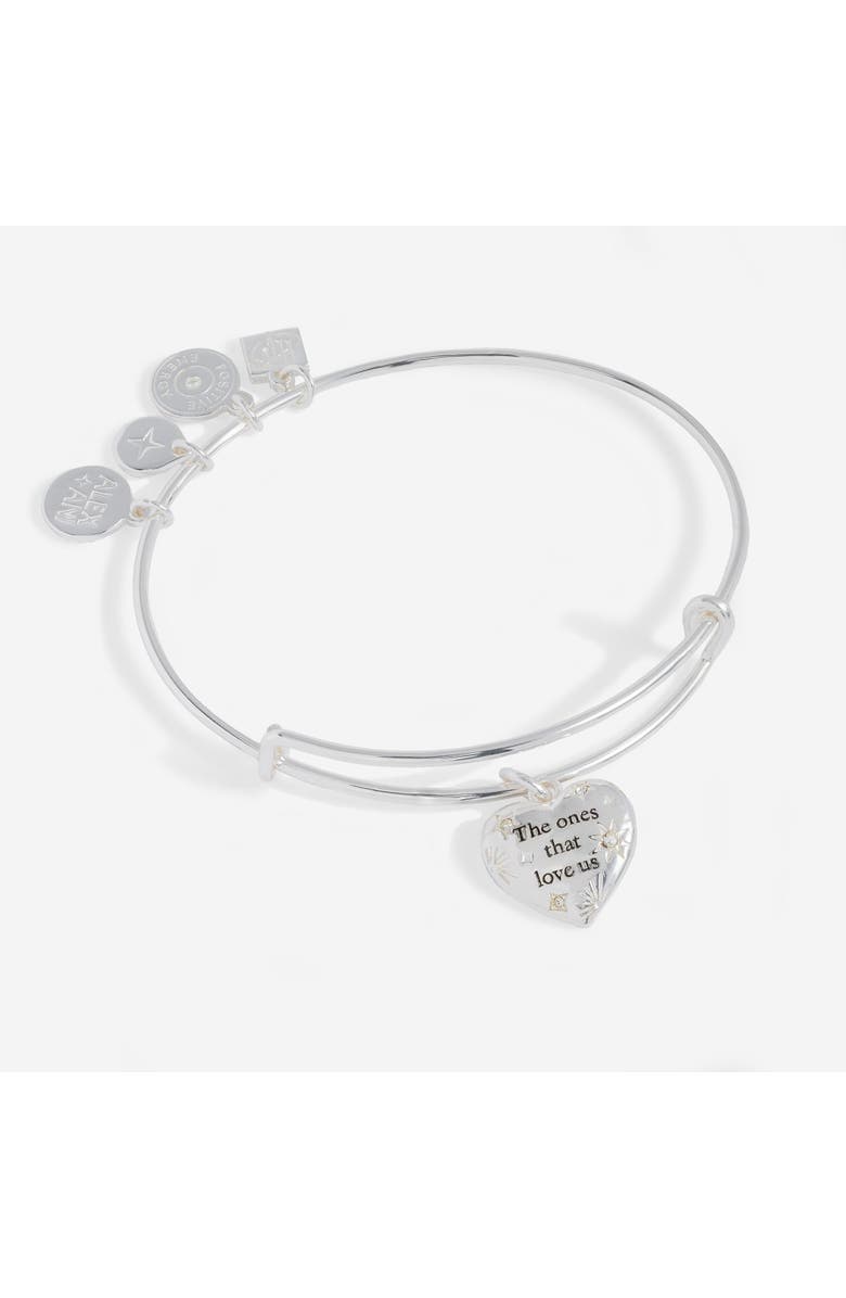 Alex and Ani Harry Potter<sup>™</sup> The Ones That Love Us Bangle Bracelet, Main, color, Silver
