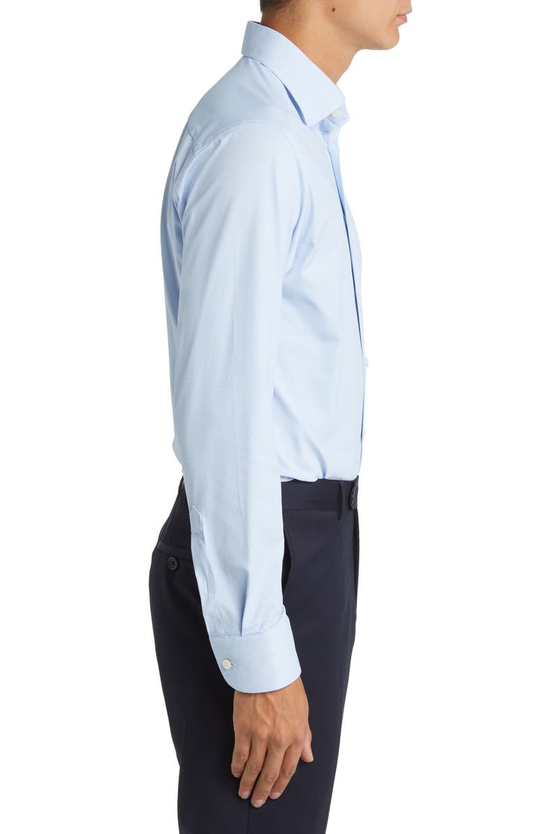 Eton Slim Fit Geometric Dress Shirt, Alternate, color, 