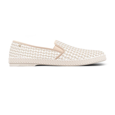 Classic Woven Cotton Slip-On Loafer
