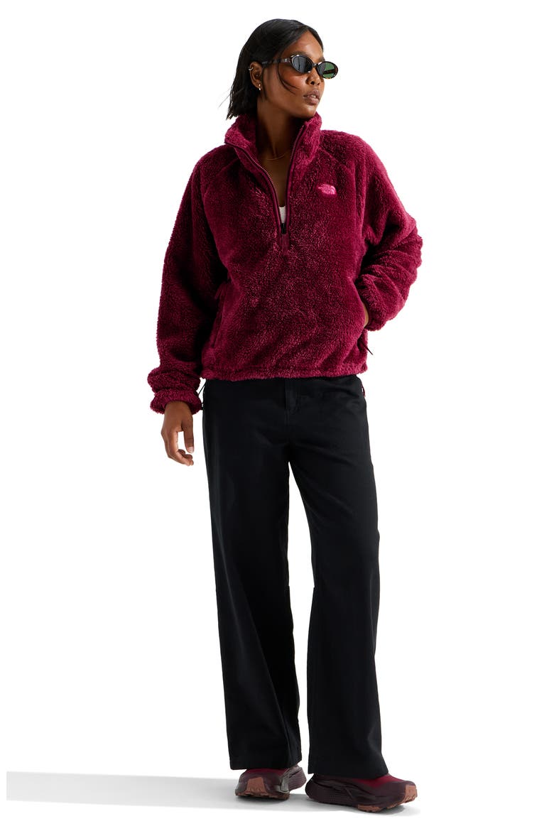 Osito Evolve Quarter Zip Fleece Jacket, Alternate, color, BURGUNDY CRUSH