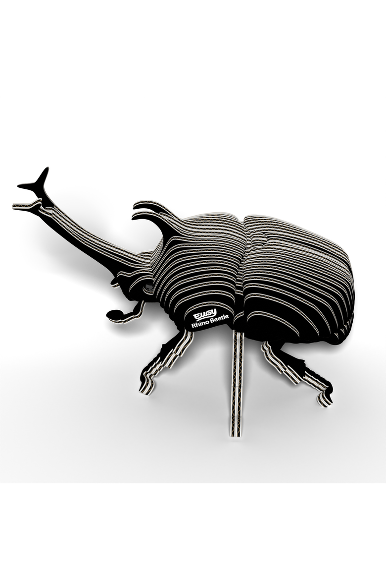 Rhino Beetle 3D Puzzle, Alternate, color, No Color
