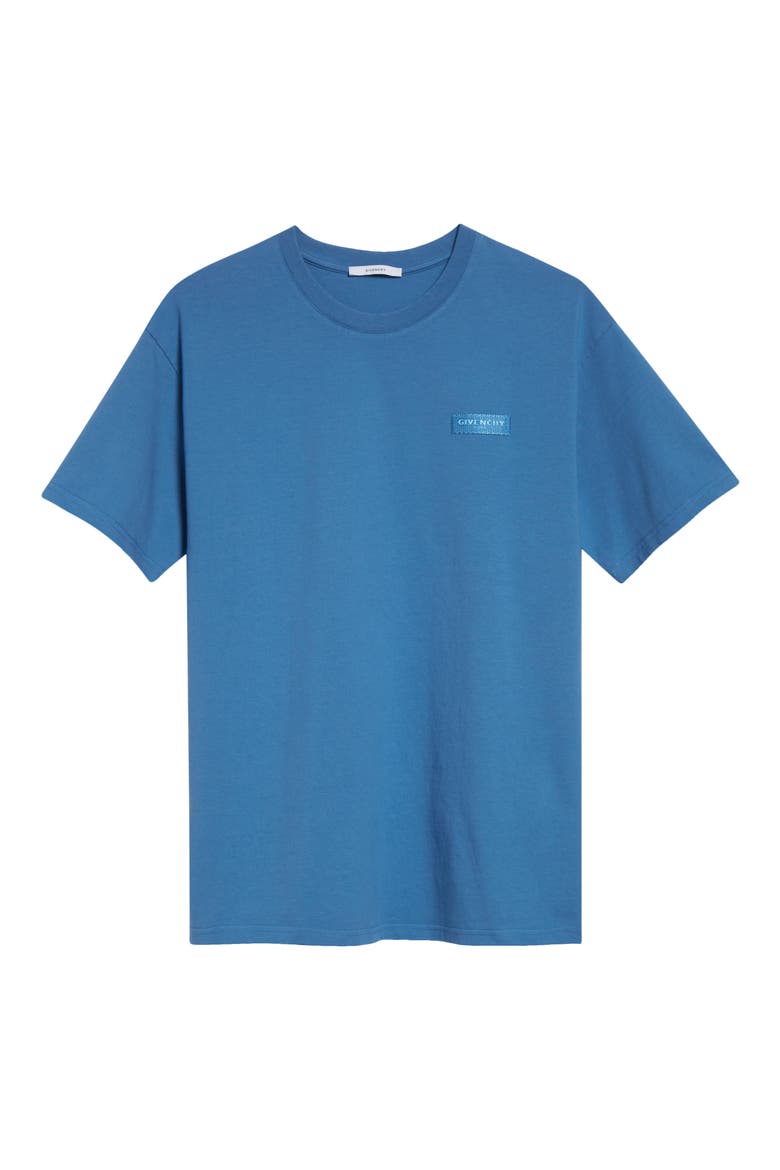 Regular Fit Logo Patch T-Shirt, Alternate, color, MILITARY BLUE