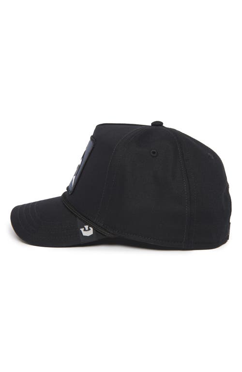 Goorin Bros . Killer Whale Patch Cotton Snapback Hat In Black