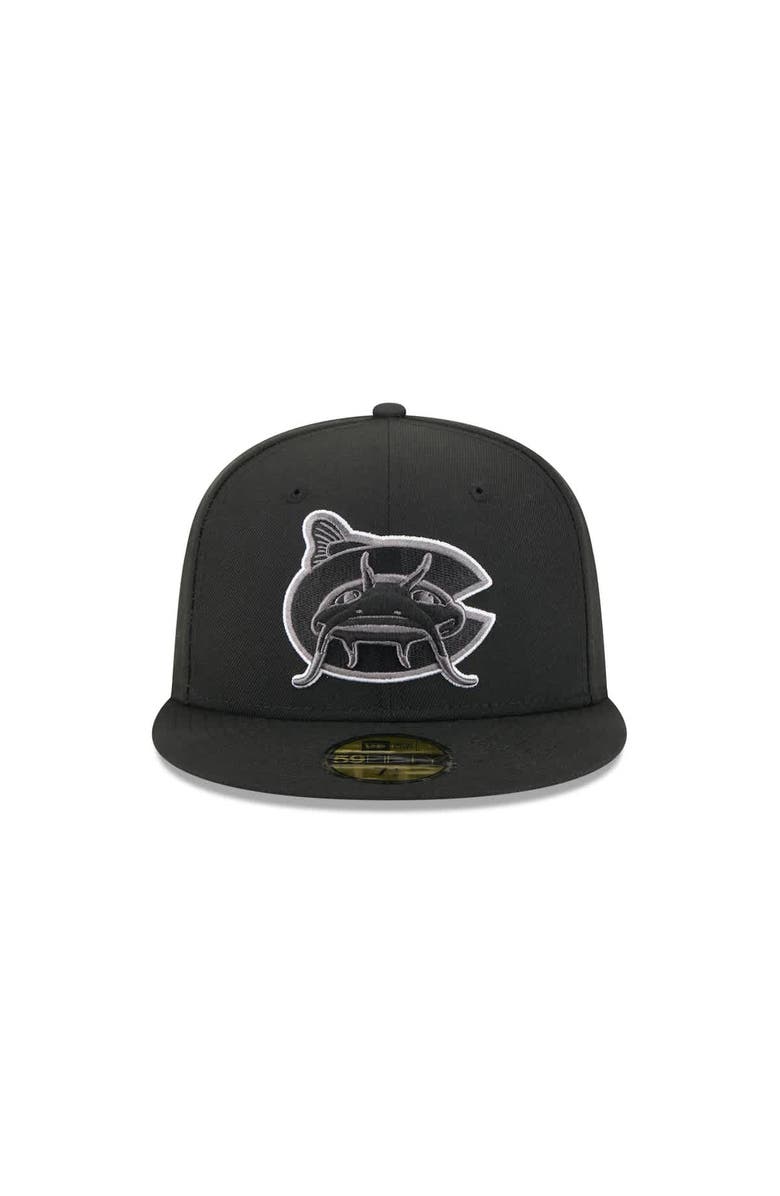 New Era Men's New Era  Black Charlotte Knights Theme Nights 59FIFTY Fitted Hat, Alternate, color, 