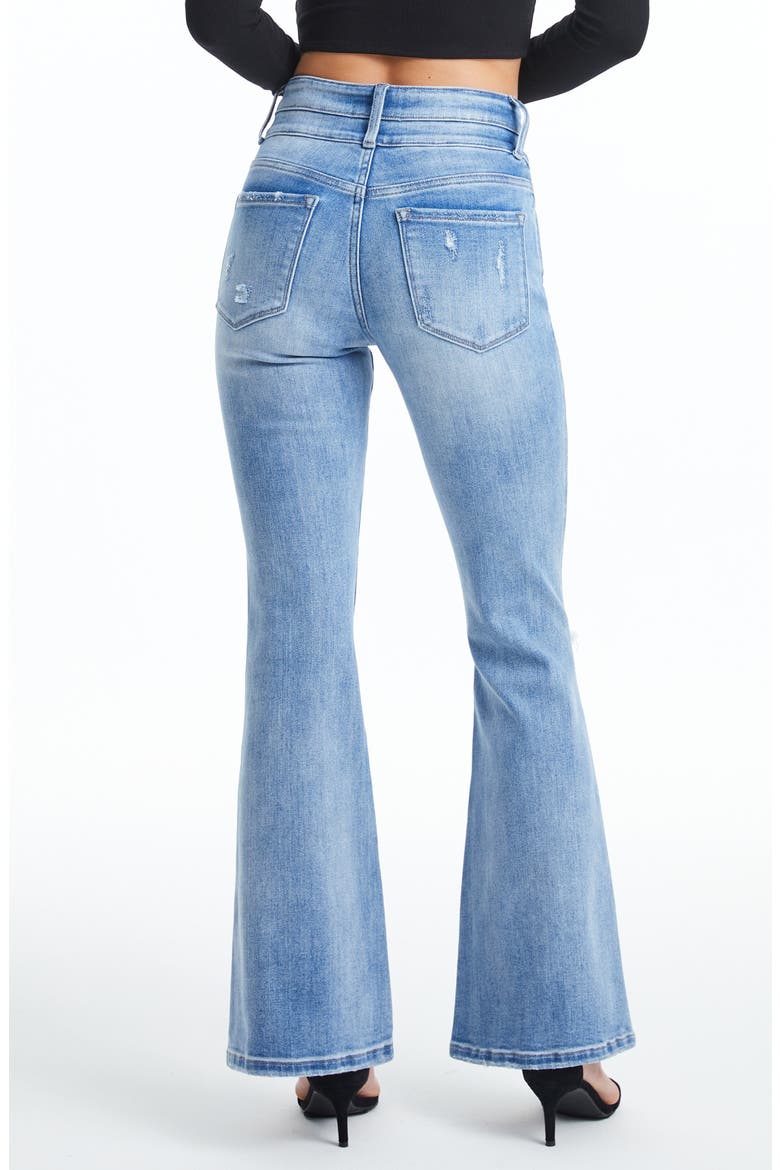 High Waist Flare Jeans, Alternate, color, SAPPHIRE