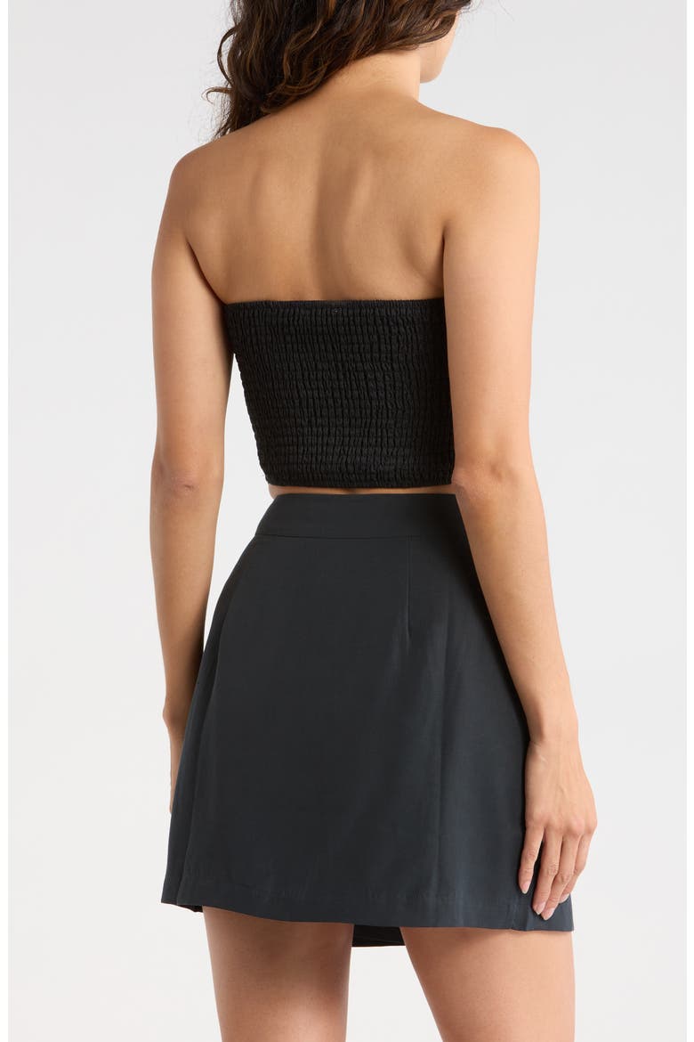 Bandana Cover-Up Top, Alternate, color, BLACK
