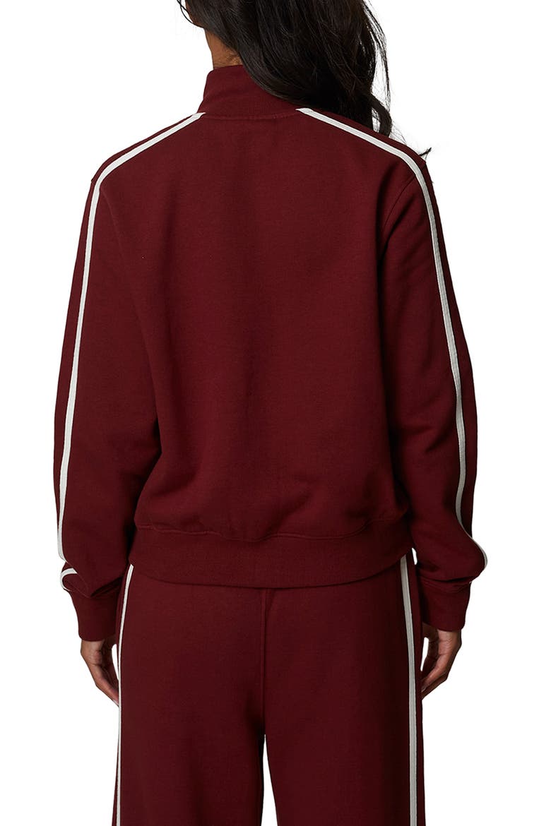 Emblem Sport Tracksuit Jacket, Alternate, color, Burgundy