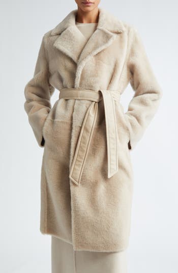 Camel mohair coat on sale