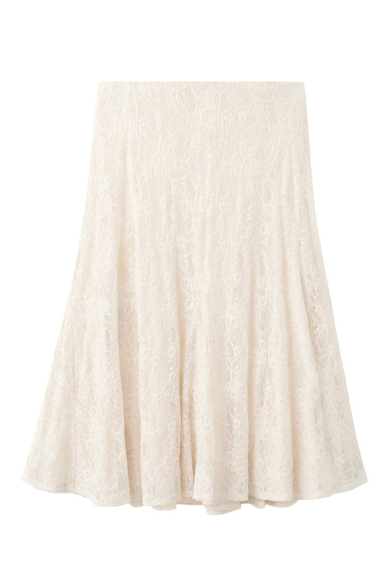 Marta Lace Midi Skirt, Alternate, color, OFF WHITE