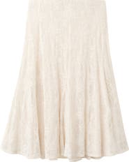 MANGO Marta Lace Midi Skirt