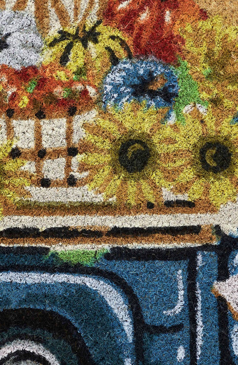 VCNY HOME Sunflower Coir Doormat, Alternate, color,