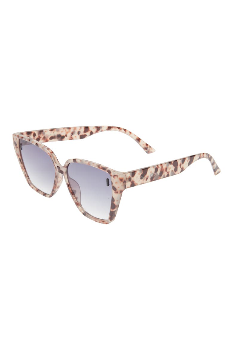 56mm Cat Eye Sunglasses, Alternate, color, ANIMAL