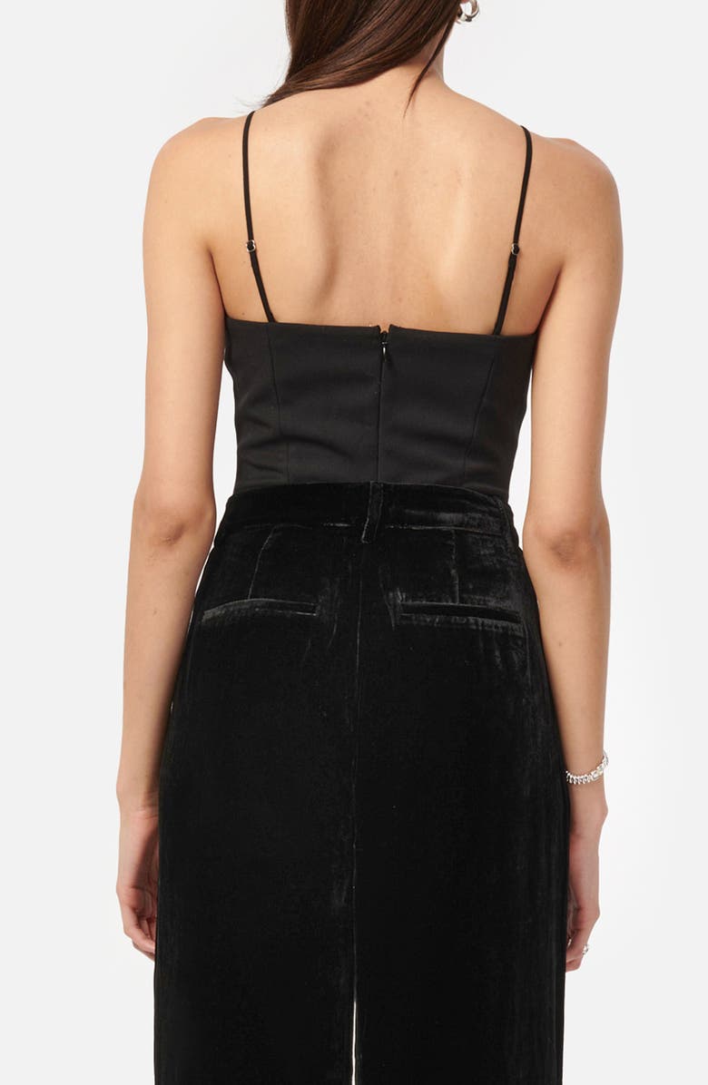 CAMI NYC Andara Double Breasted Crepe Bodysuit, Alternate, color, 