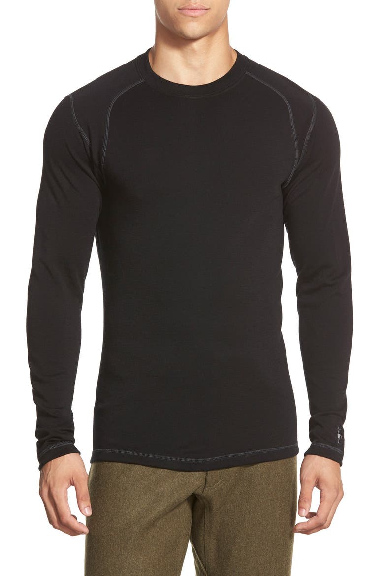 Merino 250 Base Layer Crewneck T-Shirt, Main, color, BLACK