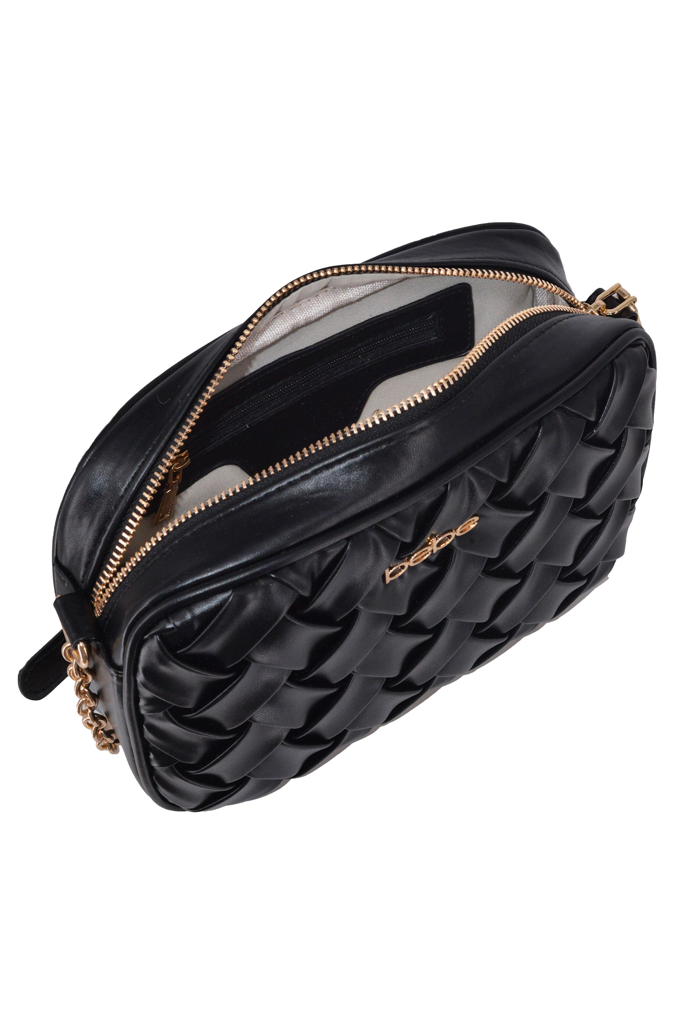 bebe Luca Camera Crossbody Bag with Wallet, Alternate, color, Black