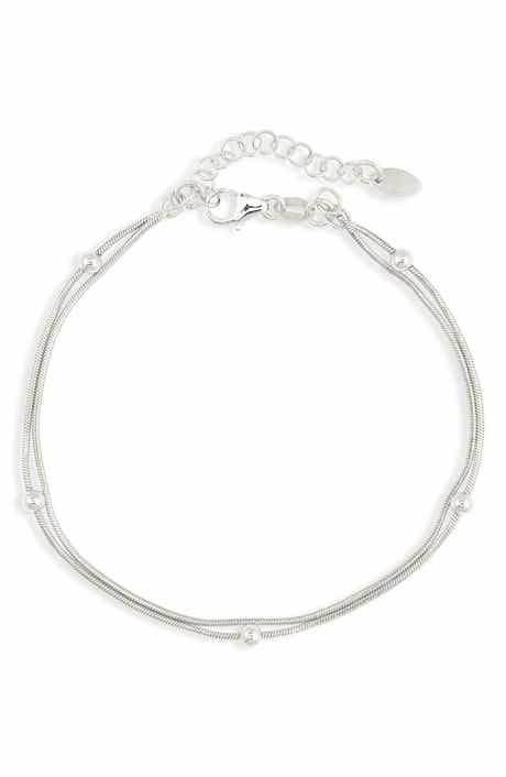 ARGENTO VIVO Sterling Silver Double Chain Bracelet