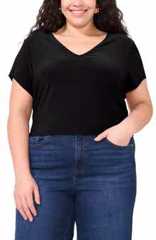 Vince Camuto V-Neck Dolman Sleeve Top