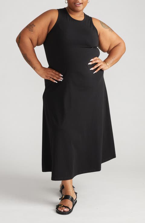 Sardinia Cotton Tank Dress (Plus)