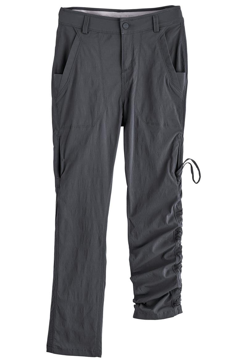Women's Caleta UPF 50+ Fishing Pants, Alternate, color, Obsidian