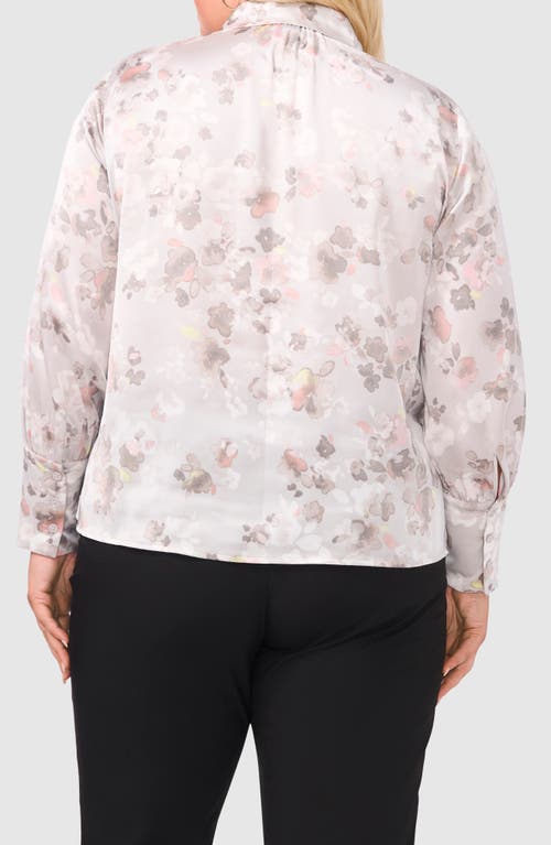 HALOGEN HALOGEN® SATIN BUTTON-UP SHIRT