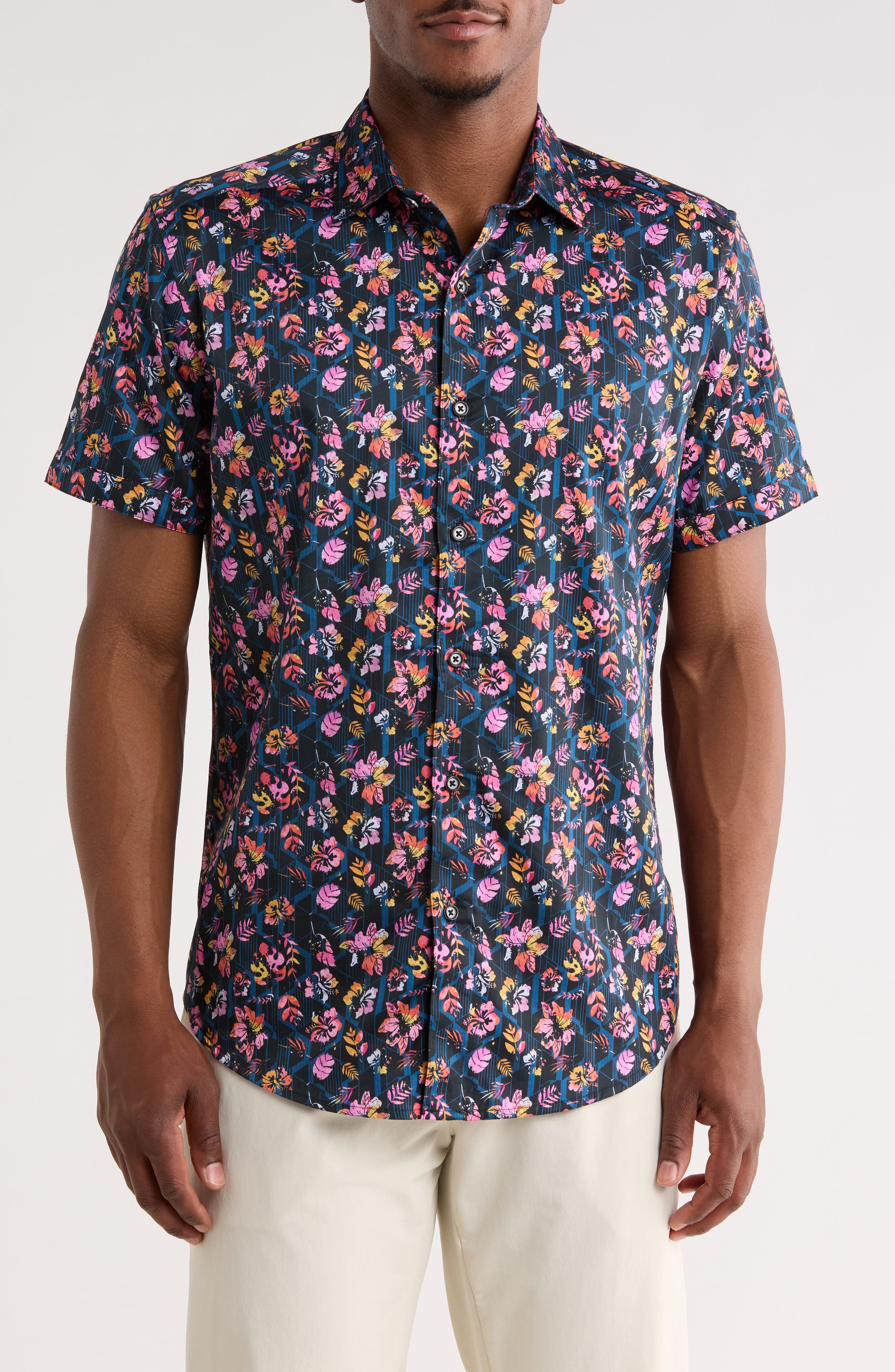 Robert Graham Apsley Short Sleeve Button-Up Shirt