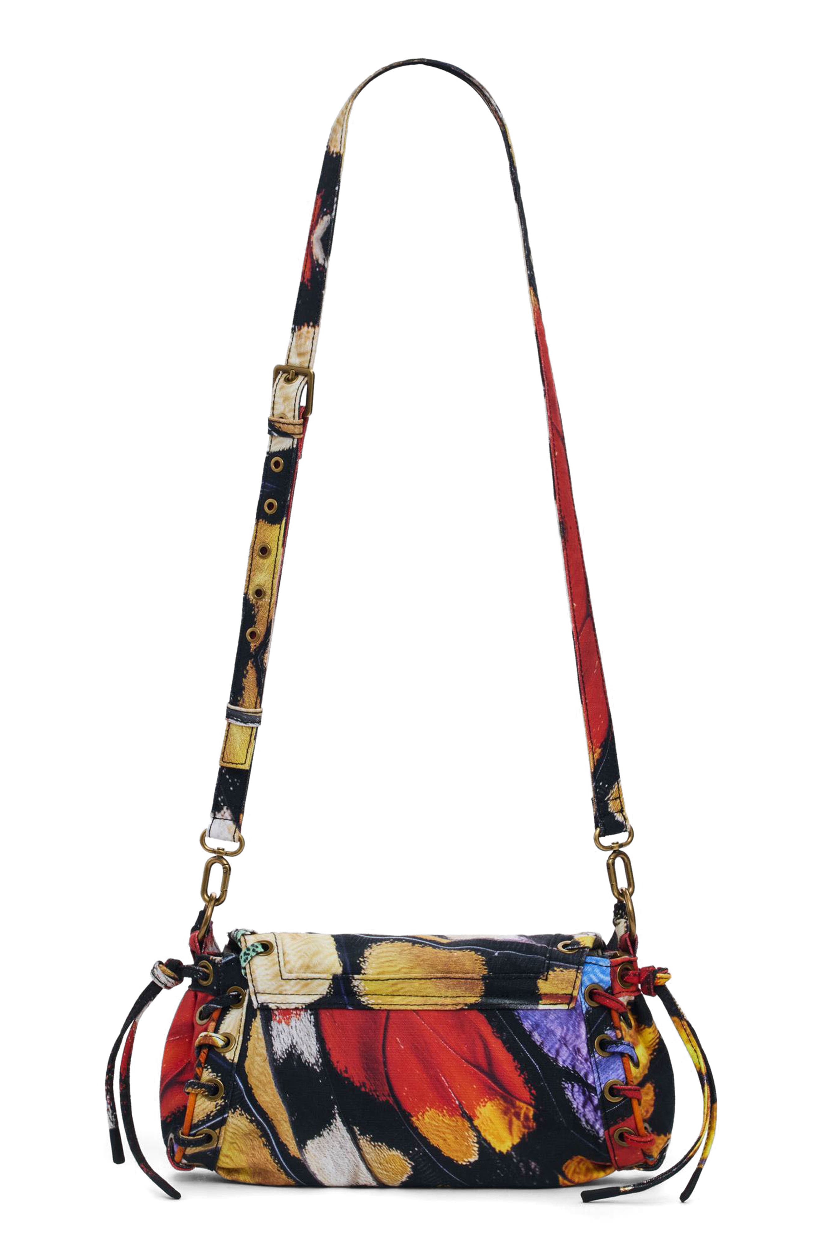 Desigual Abstract Print Crossbody Bag, Alternate, color, Red