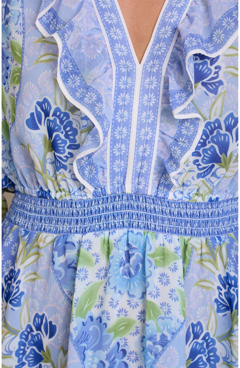 Hale Bob Tara Chiffon Dress, Alternate, color, Blue