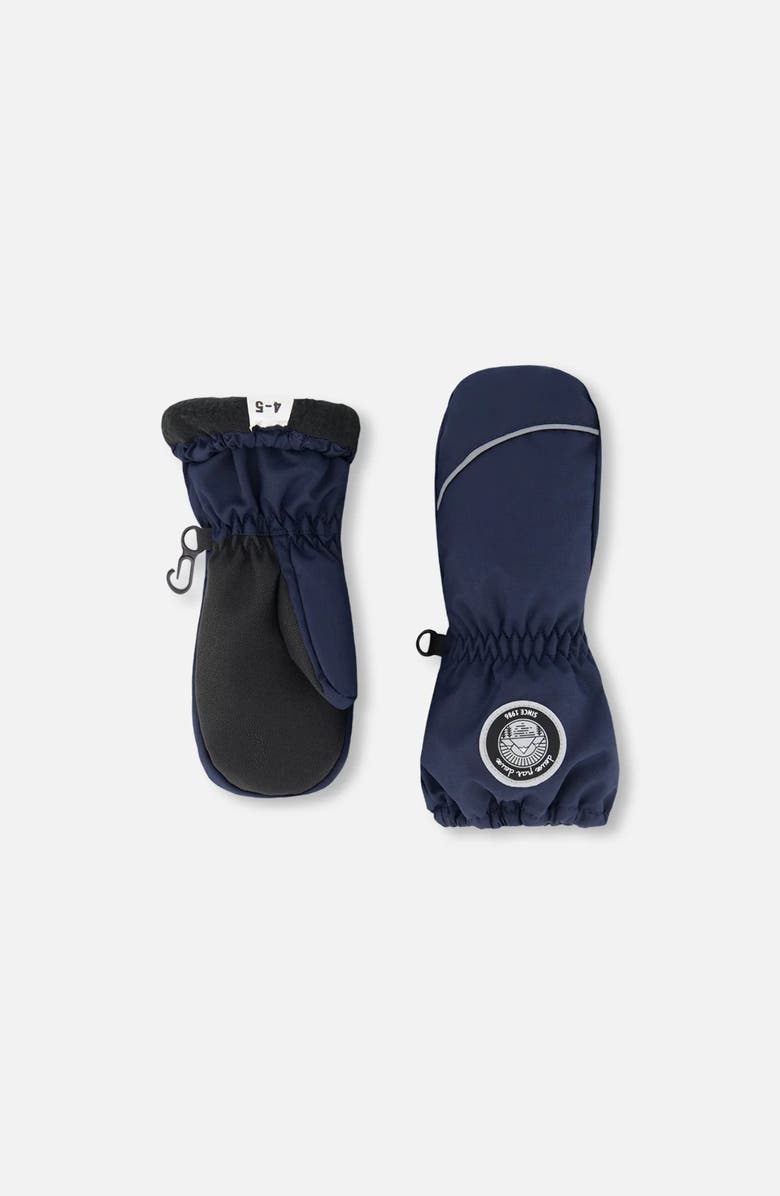 Deux par Deux Kids Unisex Winter Mittens Play, Main, color, Navy Blue
