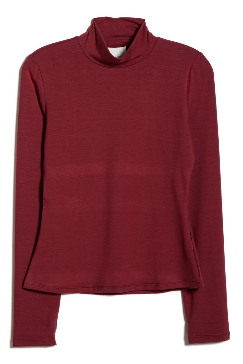 Nell Turtleneck Knit Top, Alternate, color, CHIANTI
