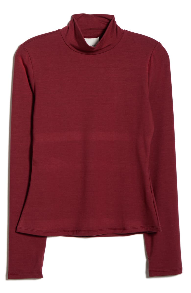 Reformation Nell Turtleneck Knit Top, Alternate, color, Chianti