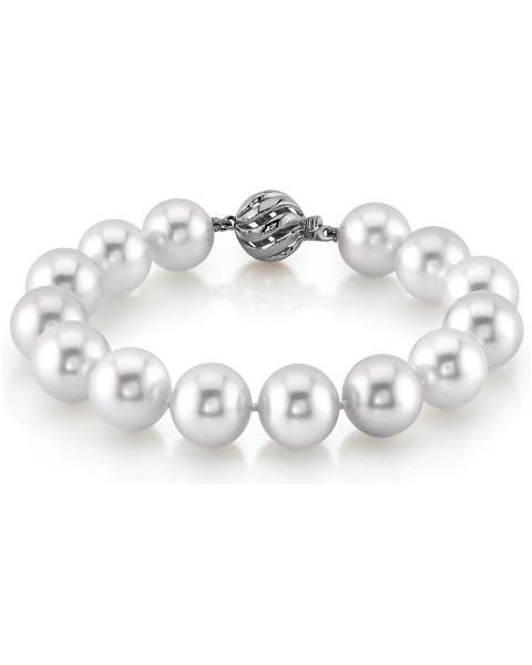 11-12mm White South Sea Pearl Bracelet - Premier AAAA Quality