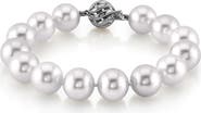 The Pearl Source 11-12mm White South Sea Pearl Bracelet - Premier AAAA Quality