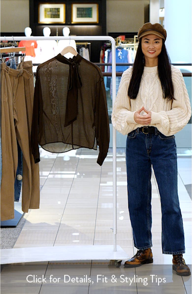 Sutton Tie Neck Top, sales video thumbnail