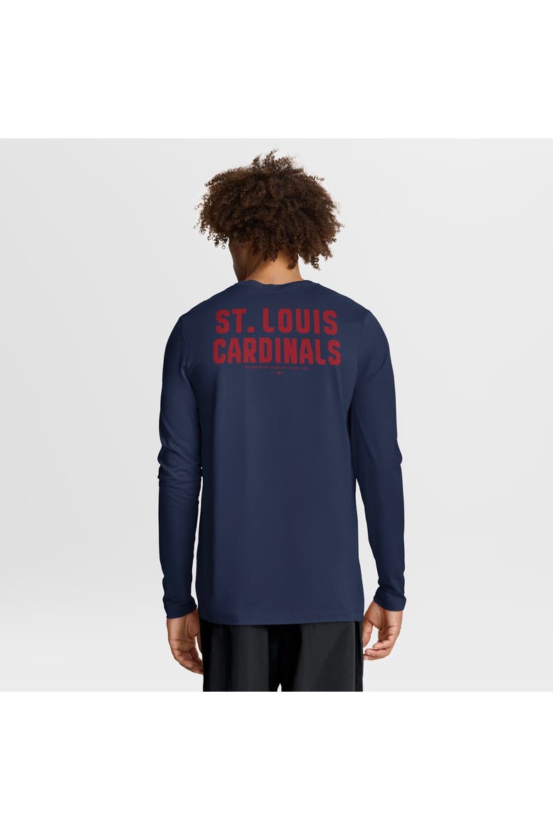 Men's Nike Navy St. Louis Cardinals 2-Hit Legend Dri-FIT Long Sleeve T-Shirt, Alternate, color, Navy