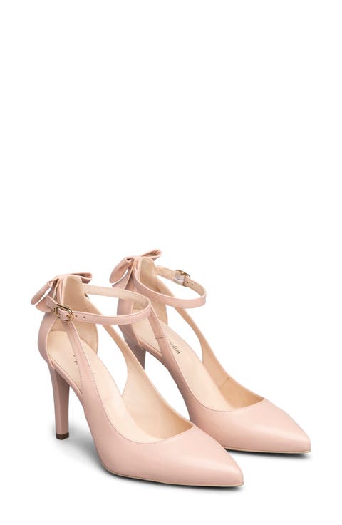 Bow Ankle Strap Pump (Women)