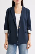 rag & bone Jennie Elbow Sleeve Crepe Blazer