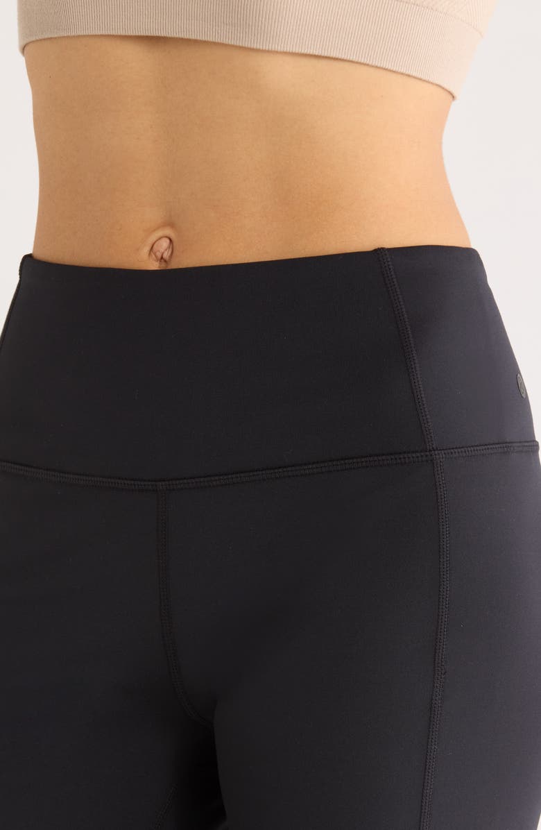 Zella Cozy Tech High Waist Straight Leg Pants, Alternate, color, Black