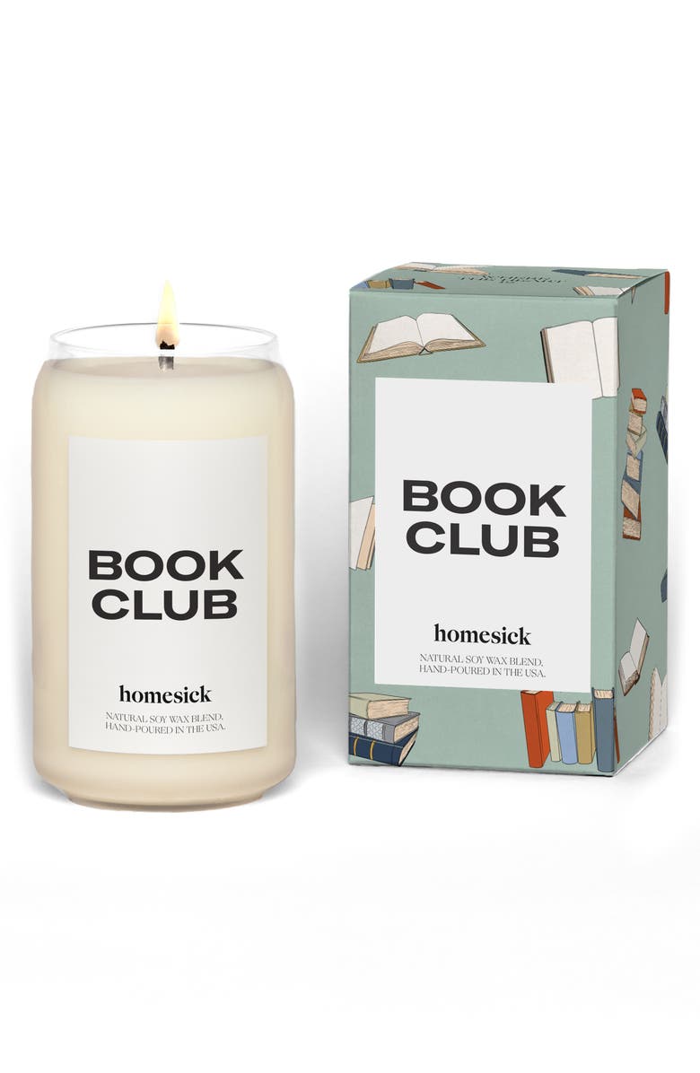 homesick Book Club Candle, Main, color,
