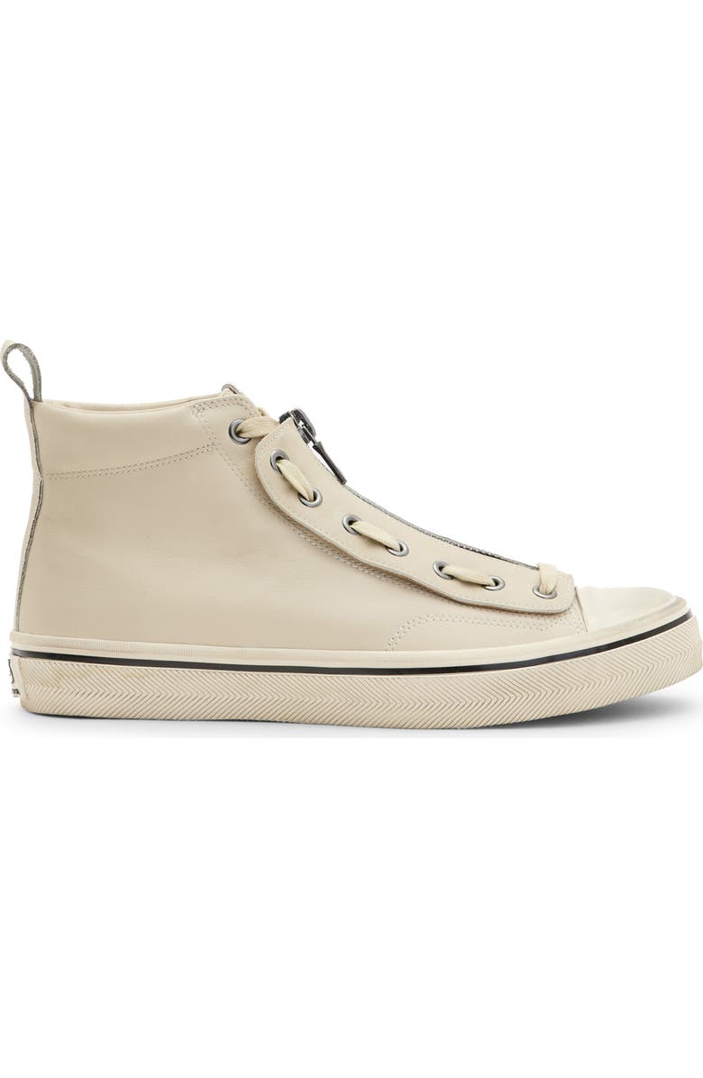 John Varvatos 315 Zip Vulcanized Mid Top Sneaker, Alternate, color,