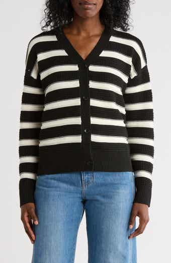 CYRUS Stripe V-Neck Cardigan