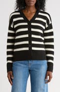 CYRUS Stripe V-Neck Cardigan