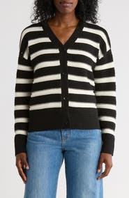CYRUS Stripe V-Neck Cardigan